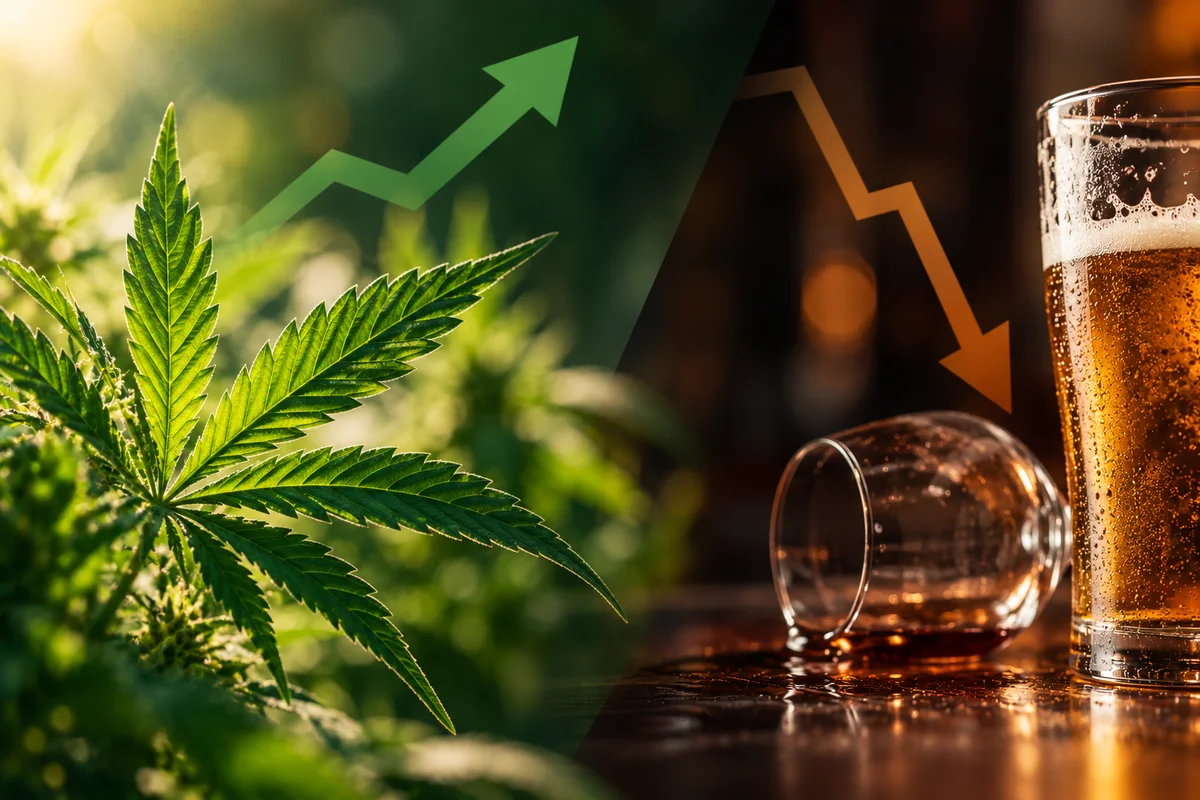 Mais cannabis, menos álcool?